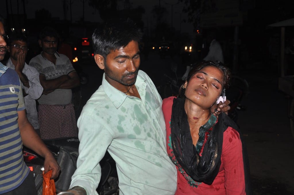 Man died in an accident due to falling of board of mandi committee