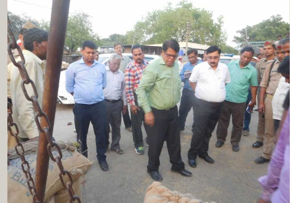Open potato purchase center under market intervention scheme