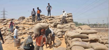 10 thousand sacks of wheat burnt due to fire in faridabad