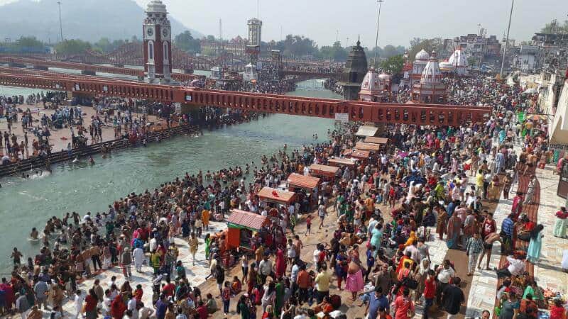 ganga snan at haridwar on baisakhi