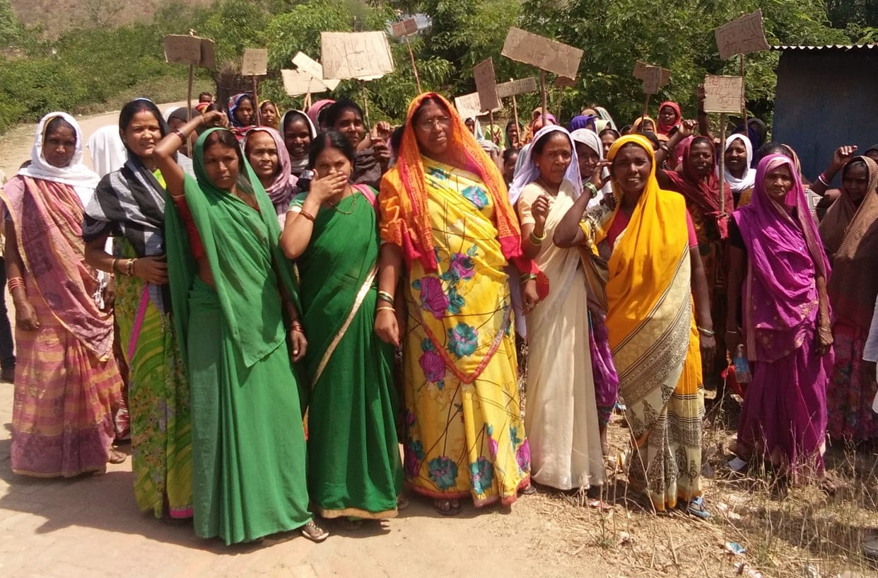 wine protest in kotdwar