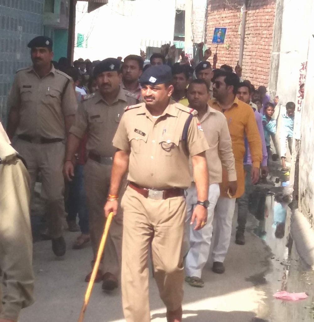 dispute between two communities in  Ambedkar Jayanti