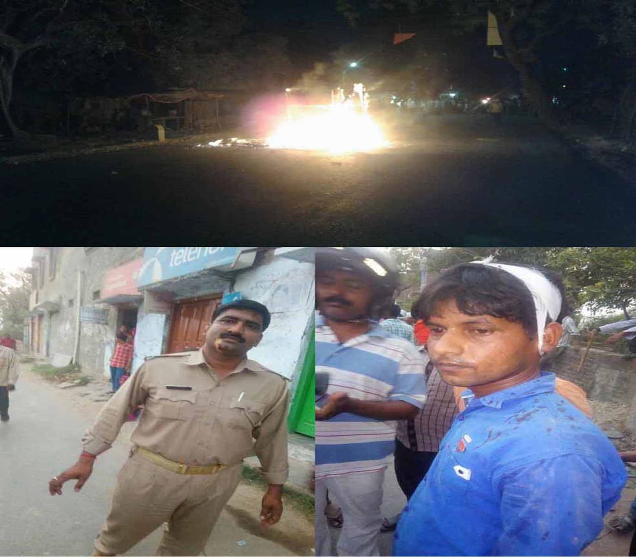 situtaions are uncontrol in jaunpur stone after attack on ambedkar procession