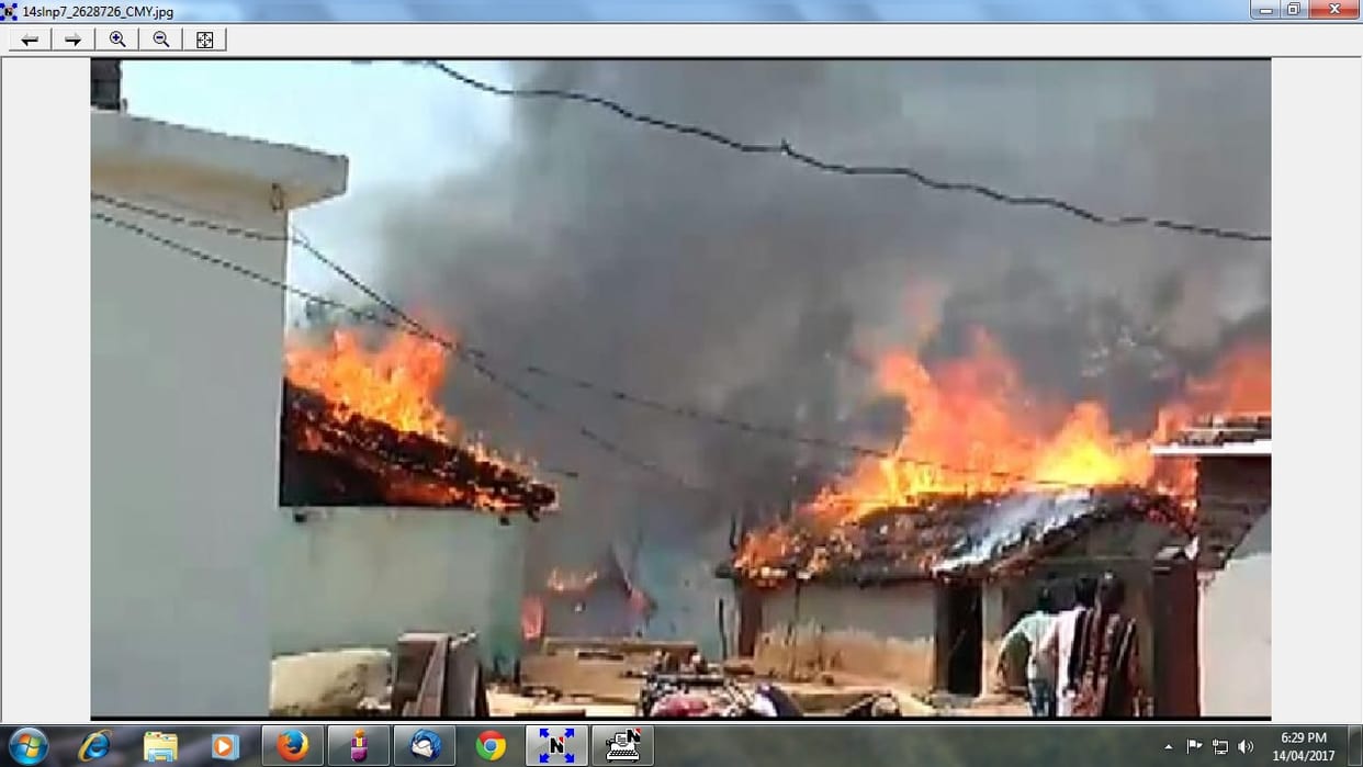 house burn