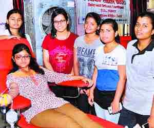 Blood donation camp on Ambedkar Jayanti