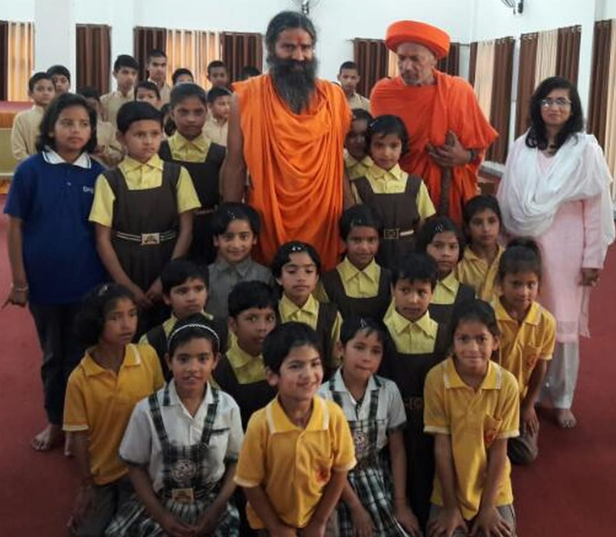 Baba Ramdev spent time with children