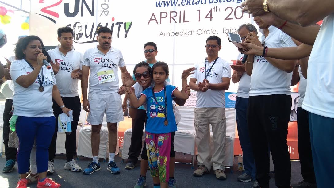 run for equality matathon organize in jaipur