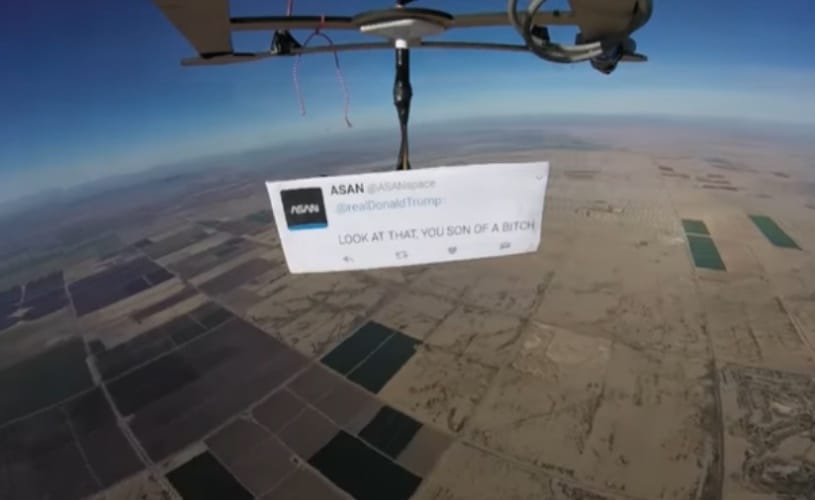 ‘First protest in space’ targets Trump with an astronaut’s famous words