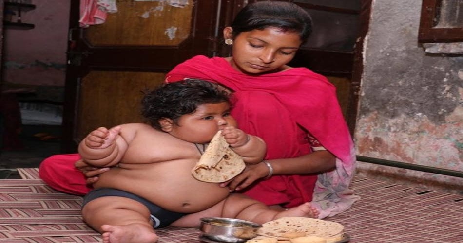 docter surprised ny 8 years baby for his weight 