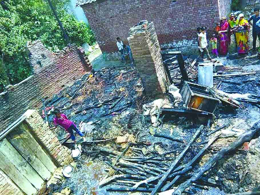 Fire burns houses of five brothers, youth blaze