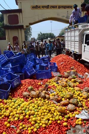Anger against the illegal markets