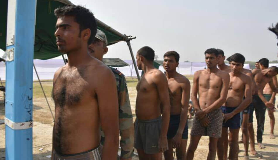 army recruitment started in kanpur cantt camp 