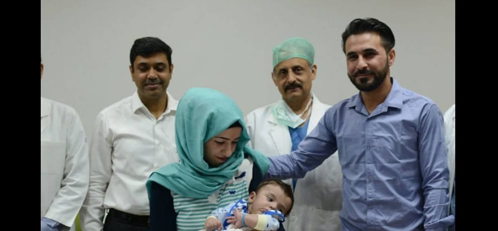 iraq baby with 8 limbs get new life in noida hospital