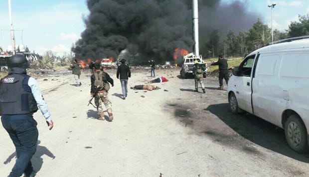 Syria: Up to 16 dead as bus targeted by 'suicide bomber'