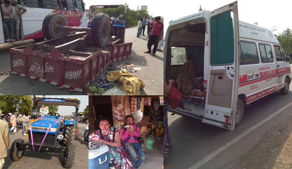 3 women dead 10 serious in road accident near kanpur