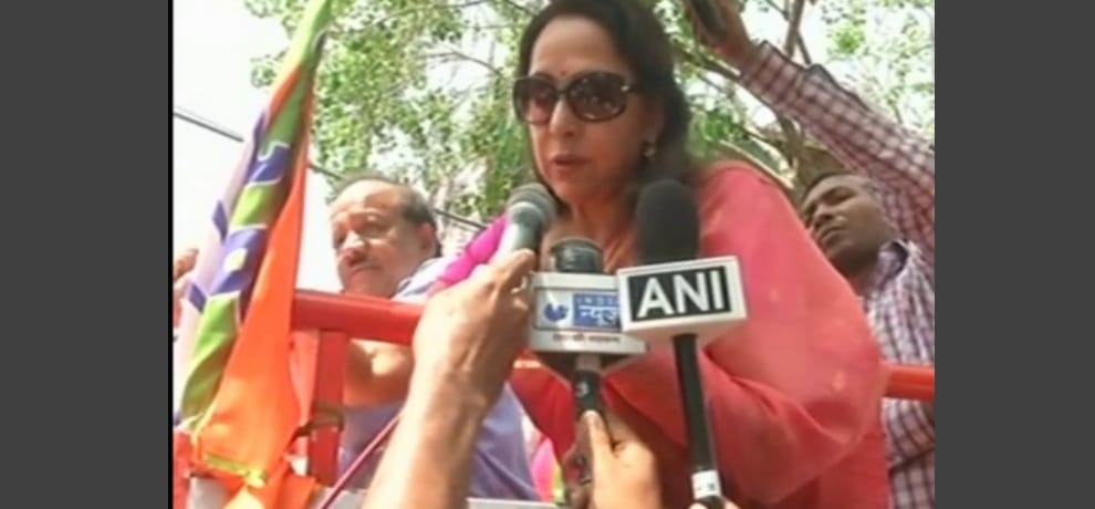  hema mailini campaign for BJP in MCD election