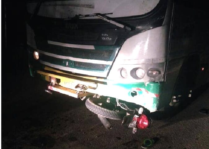 Youth Killed in Bike Accident with HRTC Bus at Mandi.
