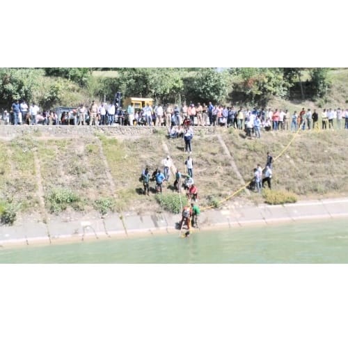 Four feared killed as car falls into a canal in Mandi Himachal Pradesh