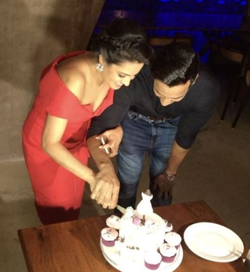 Anita Hassanandani’s  birthday celebration with hubby Rohit Reddy & friends 