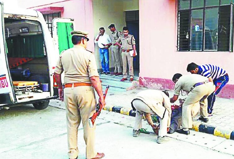 The soldier shot himself