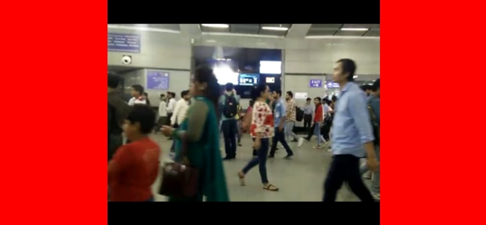 Commuter made video of porn being played at a screen in Rajiv Chowk metro station, became viral.