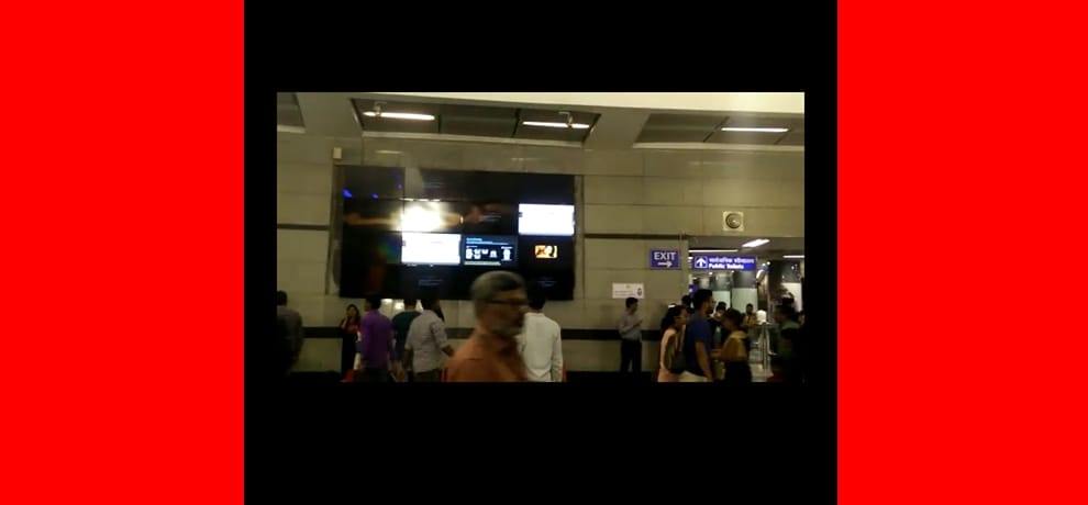 Commuter made video of porn being played at a screen in Rajiv Chowk metro station, became viral.