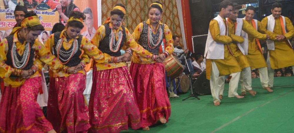 Photographs of basakhi program in karnprayag