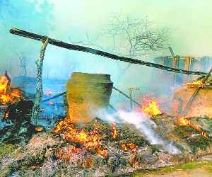 Home Burning Hart Atack's Old-Age Death