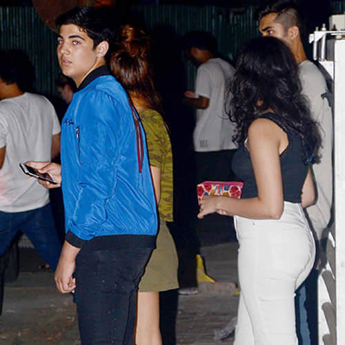 Akshay Kumar's Son Aarav Bhatia Enjoys A Movie With Friends