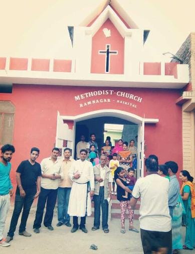 Celebrated Easter in church