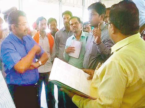Commissioner inspected the purchase centers