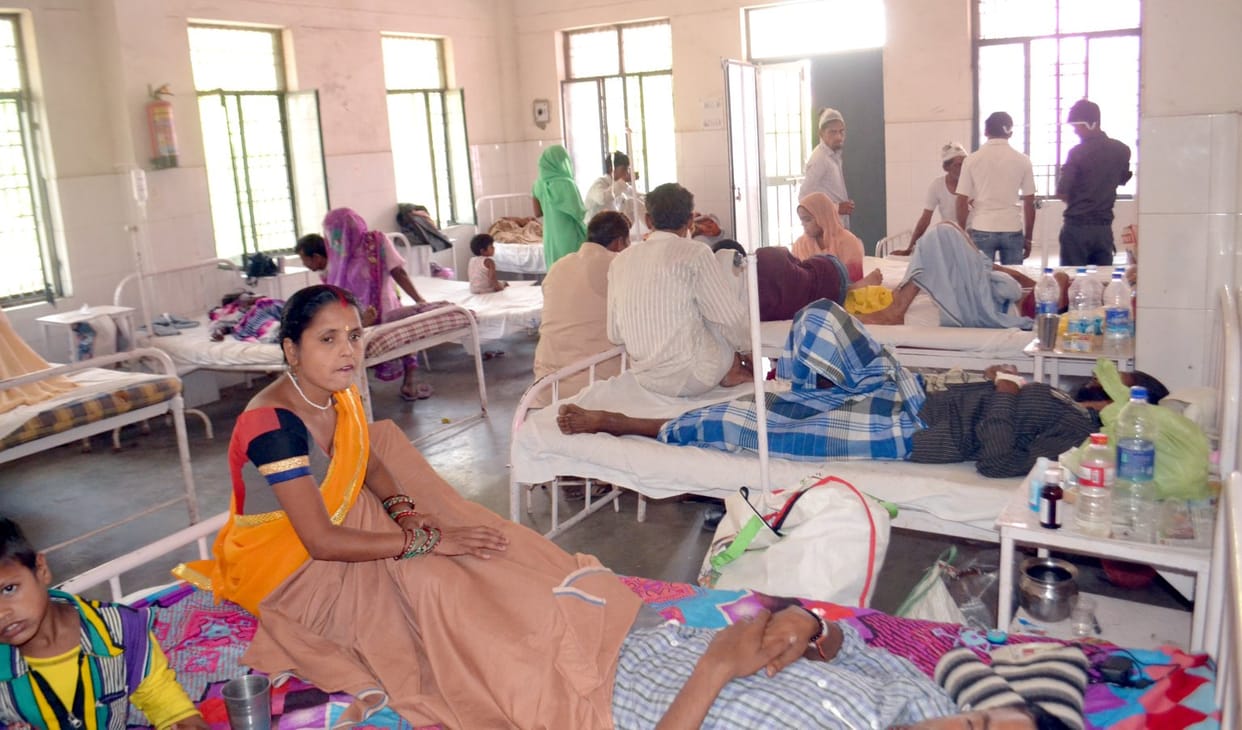 Due to heavy sick leave on district hospital patients