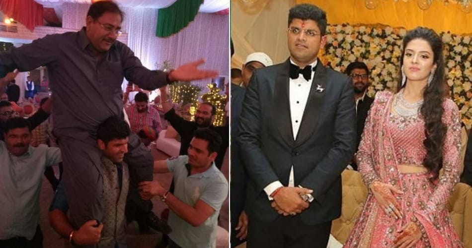 India's Youngest MP Dushyant Chautala Dance on DJ in wedding  Celebration