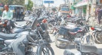 pihova chowk, road jam, encrochment, on road parking, vichels, kaithal