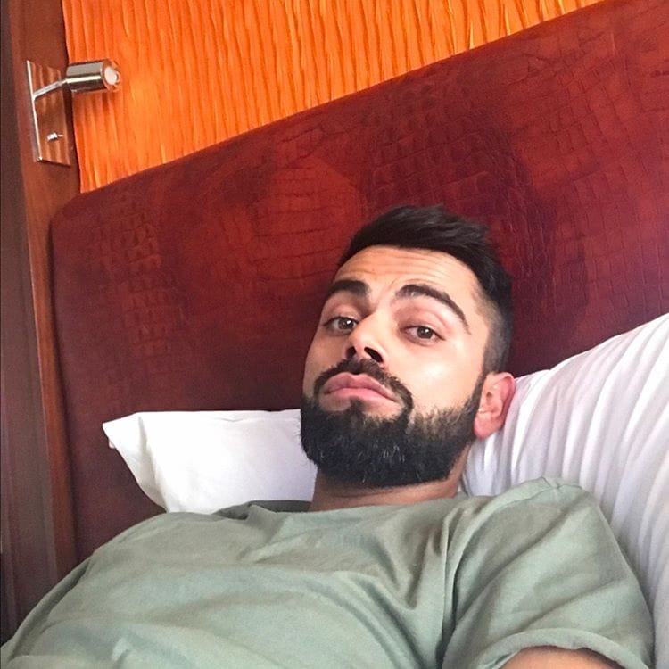 virat kohli recovering from pain