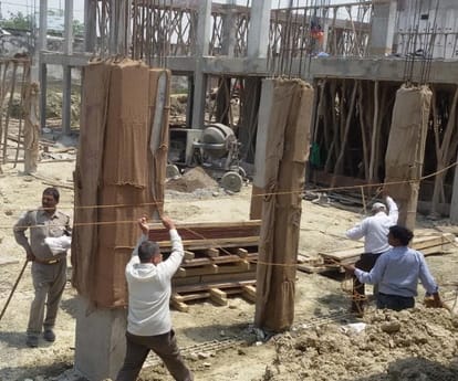 LDA sealed illigal construction of gayatri Prasad.