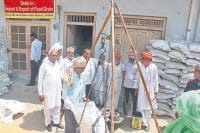 kisaan shabha, inspection, mandi, labours, kaithal 