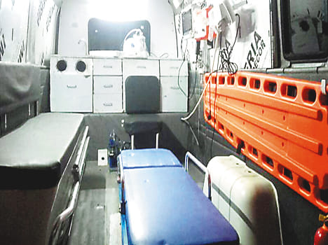Life support van rescues child's life on the first day