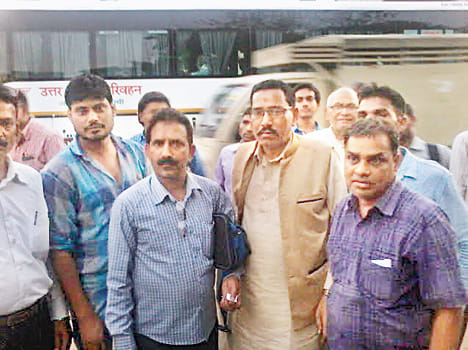 Roadways bus driver beats young men aboard