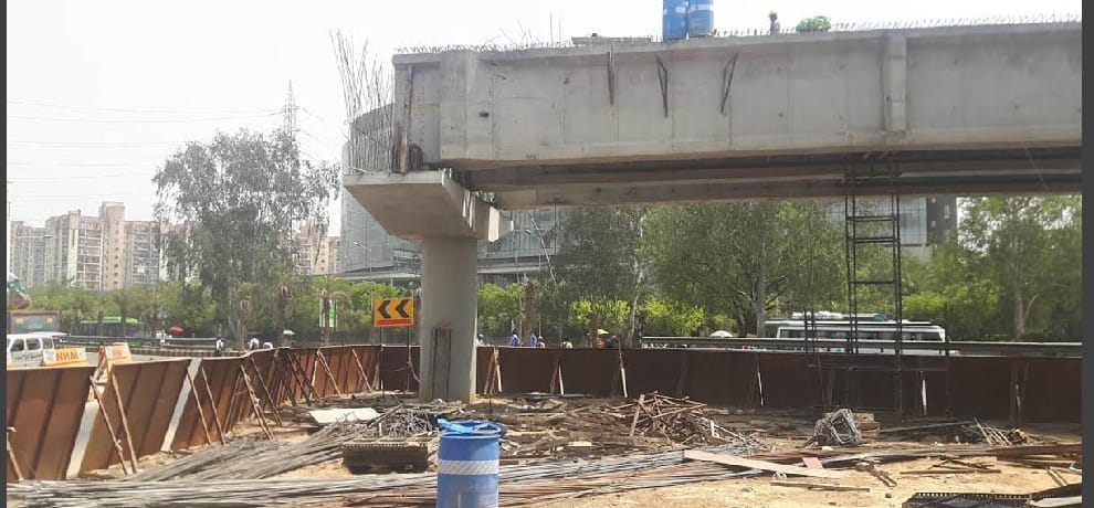 underpass and flyover in three areas of gurugram