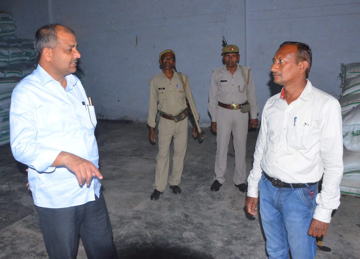 wheat bying center in sambhal