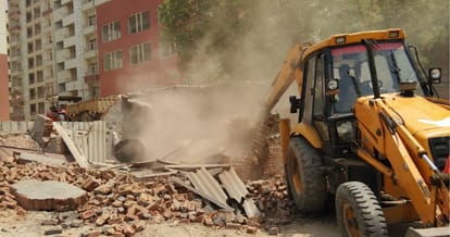 illegal encroachment remove in bahdurgarh