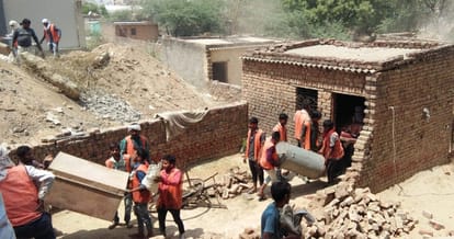 illegal encroachment remove in bahdurgarh