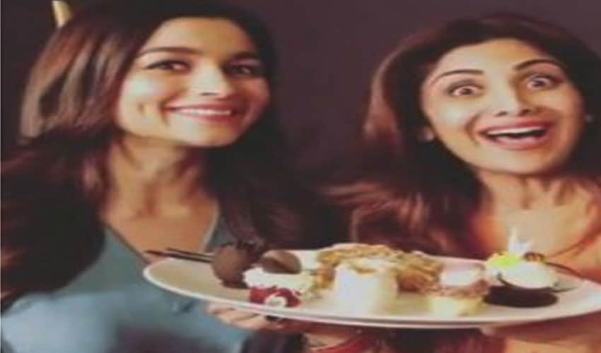 This Video Of Alia Bhatt and Shilpa Shetty makes us feel hungry too