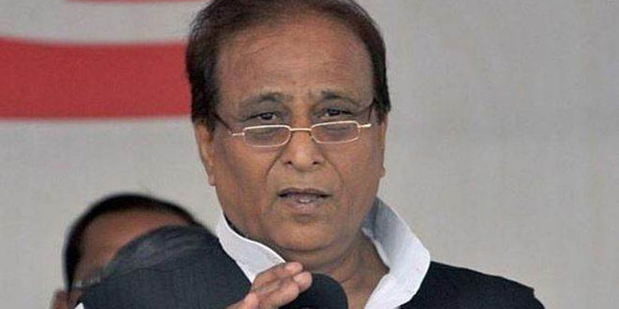 protest for not file lawsuit against azam khan