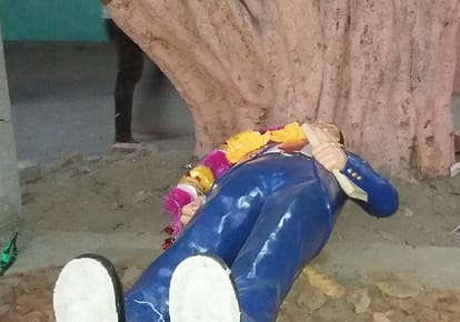   dispute against Ambedkar' statue 
