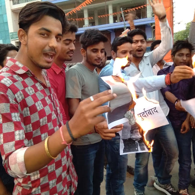 students protested against pakistan