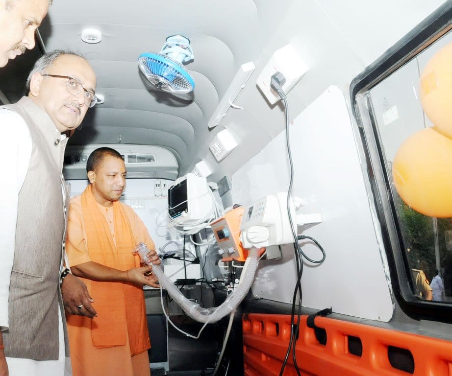 Yogi's ALS Ambulance better than Akhilesh's Samajwadi Ambulance 