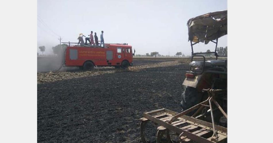 Farmers burned alive to save his crops from fire