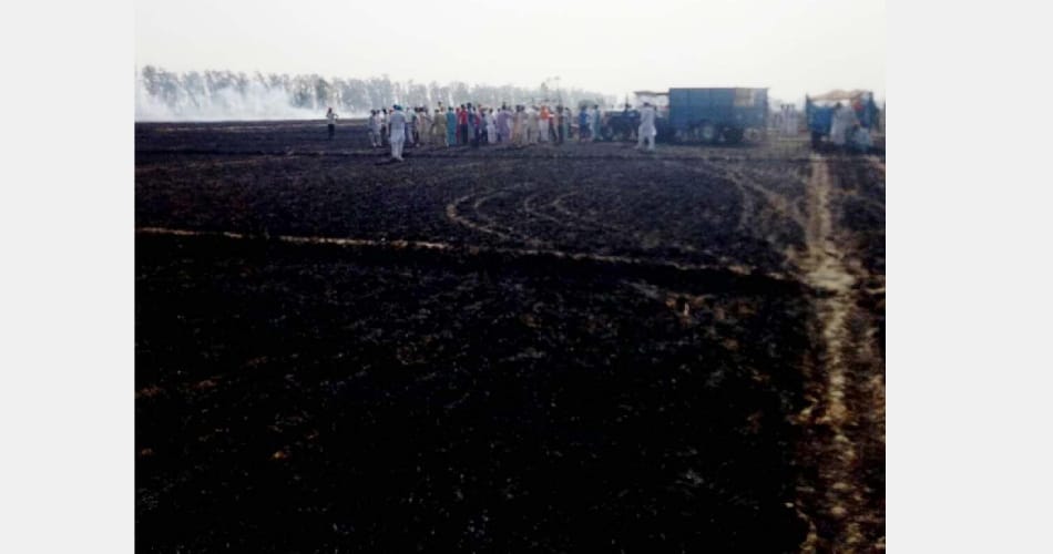 Farmers burned alive to save his crops from fire